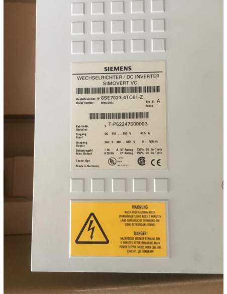 DC Inverter Siemens SIMOVERT VC