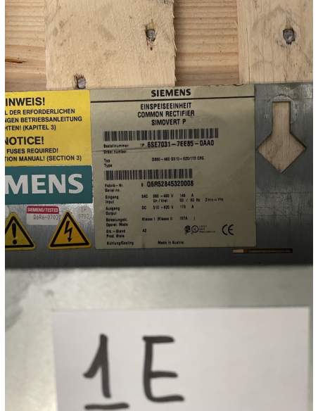 1 x SIEMENS COMMON RECTIFIER SIMOVERT P  model 6SE7031-7EE85-0AA0