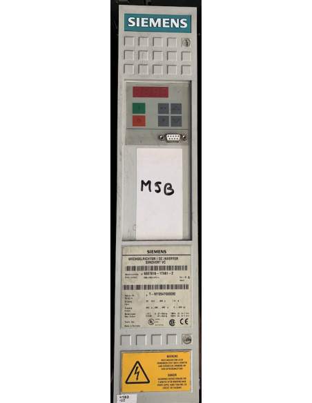 1 x Inverter Siemens SIMOVERT Masterdrive  6SE7016-1TA61-Z