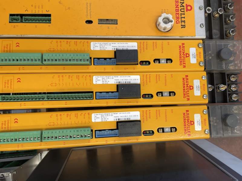 Bruckner stenter 7 chambers Electric and Electronic devices year 2001