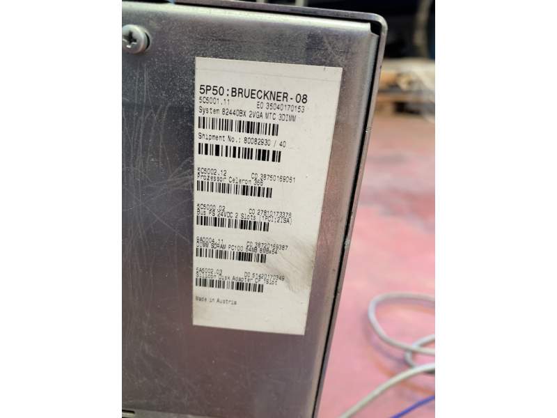 Bruckner stenter 7 chambers Electric and Electronic devices year 2001