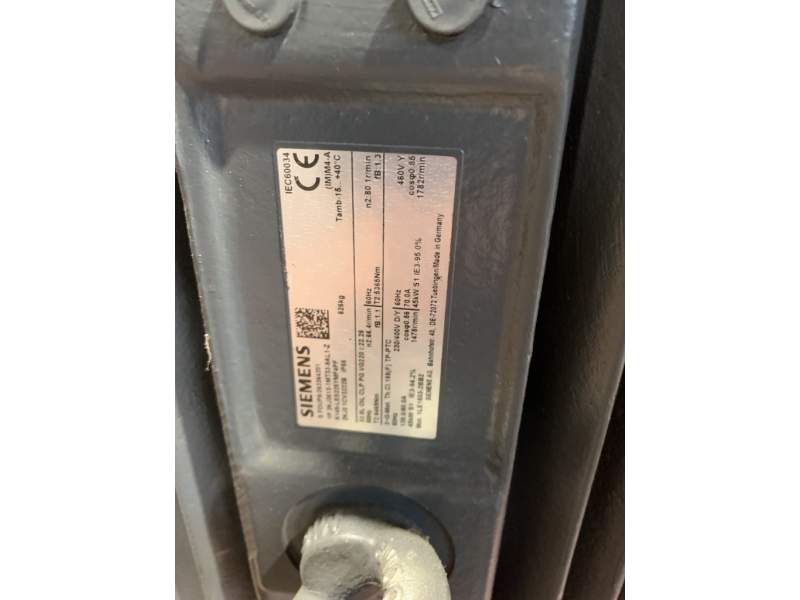 Electric motor and gearbox SIEMENS 45KW