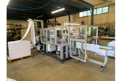 CROSS HEMMING MACHINE FOR NAPKIN WITH NEW HEMMING TECHNOLOGY