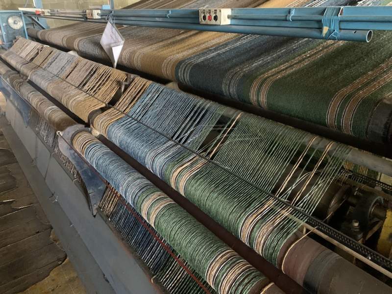 COBBLE TUFTING MACHINE LOOP PILE HORIZONTAL TUFTING