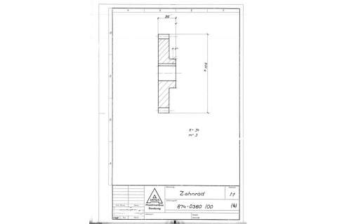 Ingranaggio gruppo agugliatura